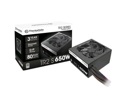 Блок питания Thermaltake ATX 650W TR2 S 80+ (24+4+4pin) APFC 120mm fan 5xSATA RTL