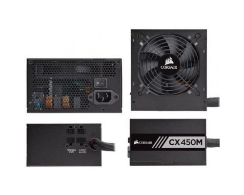 Блок питания Corsair CX450M [CP-9020101-EU]  450 Watt 80 PLUS® Bronze Certified Modular ATX PSU RTL