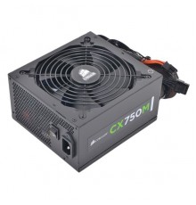 Блок питания Corsair CX750M [CP-9020061-EU] 80 PLUS Bronze Modular PSU Quiet Power Supply, 750W ATX 12V 2.3, Active PFC, 120mm Fan, 8xSATA, 1x20+4-pin ATX, 1х4+4-pin CPU, 4x8-pin PCI-e (6+2), 2xFDD, 6xIDE RTL                                          