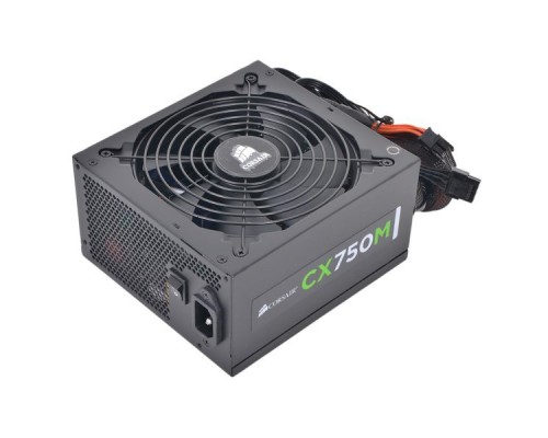 Блок питания Corsair CX750M [CP-9020061-EU] 80 PLUS Bronze Modular PSU Quiet Power Supply, 750W ATX 12V 2.3, Active PFC, 120mm Fan, 8xSATA, 1x20+4-pin ATX, 1х4+4-pin CPU, 4x8-pin PCI-e (6+2), 2xFDD, 6xIDE RTL