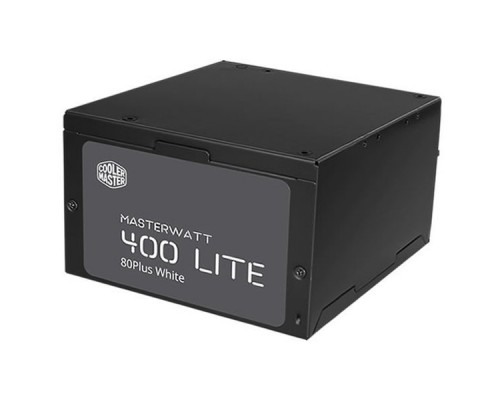 БП MasterWatt Lite 400W (MPX-4001-ACABW-EU), ATX 12V V2.31, Silent 120-mm HDB fan, 6xSATA, 1xPCI-E(6+2), APFC