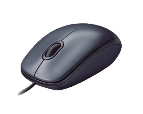 Мышь (910-001793) LOGITECH WIRED MOUSE USD M90 - GREY