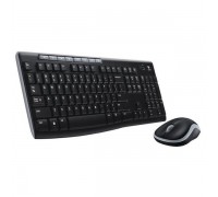 Комплект беспроводной клавиатура + мышь Logitech MK270, Black, оригинальная заводская РУС гравировка [920-004518]                                                                                                                                         