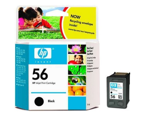 Картридж струйный HP C6656AE (№56А) Чёрный