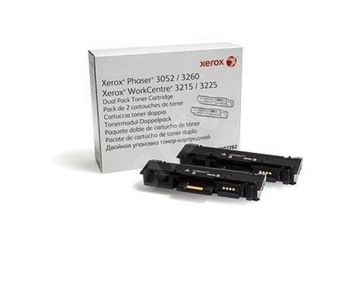 Тонер-картридж XEROX Phaser 3052/3260/WC 3215/25 3K упаковка 2 шт. (106R02782/106R02778)