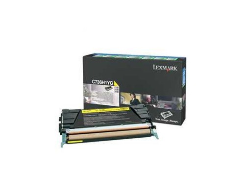 Картридж Lexmark C736H1YG желтый для C73X/X73X