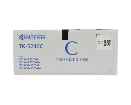 Тонер KYOCERA TK-5240C 3 000 стр. Cyan для P5026cdn/cdw, M5526cdn/cdw