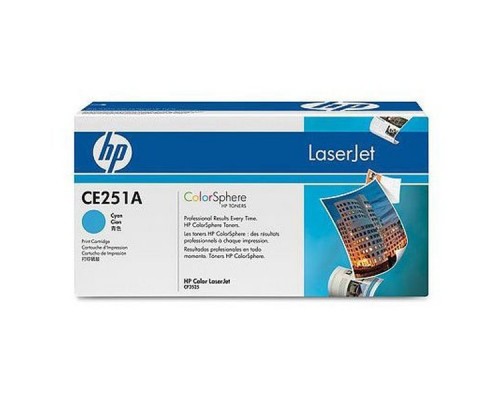 Оригинальный картридж hp CE251A № 504A голубой