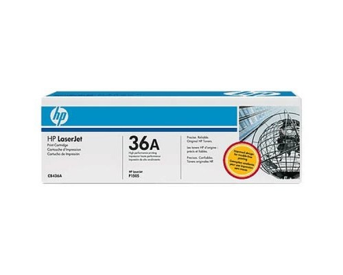 Оригинальный картридж hp CB436AF № 36A чёрный