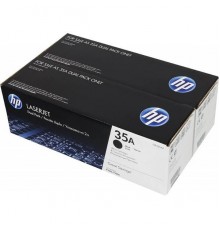 Оригинальный картридж hp CB435AF № 35AD чёрный , двойная упаковка CB435AF                                                                                                                                                                                 