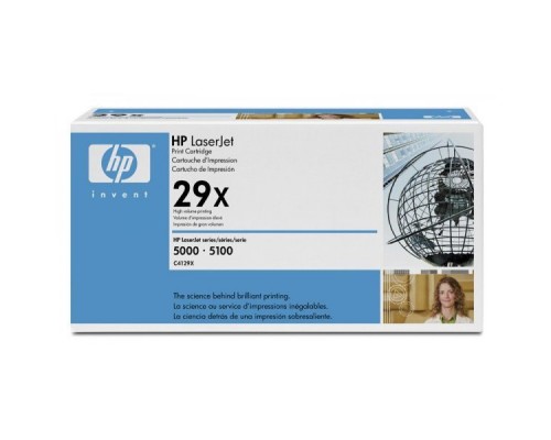 Оригинальный картридж hp C4129X № 29X чёрный , повышенной ёмкости