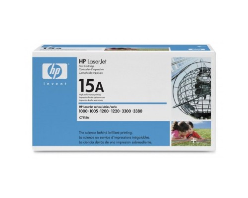 Оригинальный картридж hp C7115A (№15A) чёрный