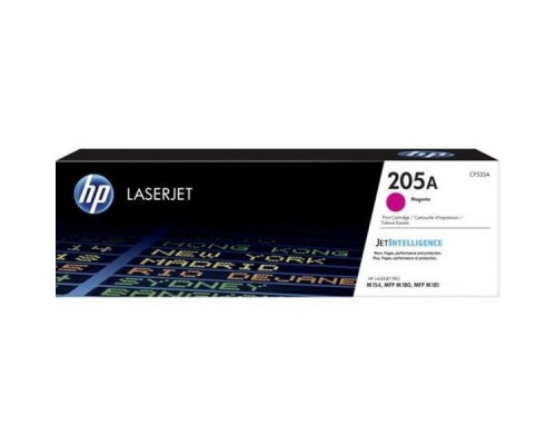 Оригинальный картридж hp CF533A № 205A пурпурный