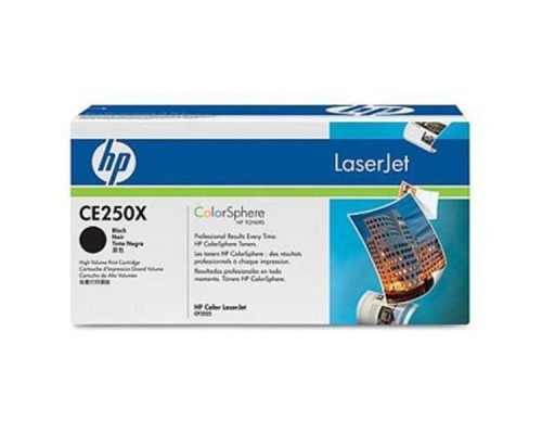 Оригинальный картридж hp CE250X № 504X чёрный , повышенной ёмкости