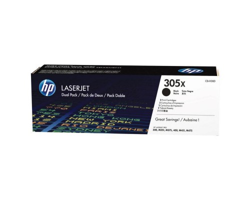 Оригинальный картридж hp CF410XD № 410X чёрный , повышенной ёмкости