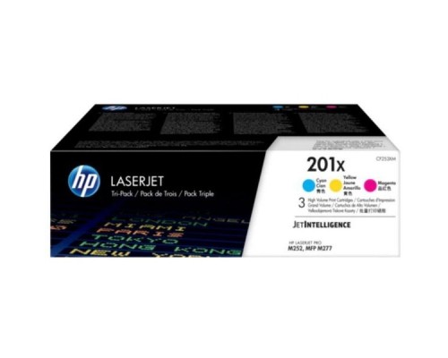 Тонер-картридж набор из 3 шт/ HP 201X 3-pack High Yield Cyan/Magenta/Yellow Original LaserJet Toner Cartridges