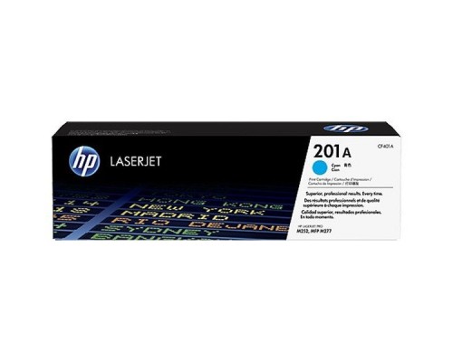 Оригинальный картридж hp CF401A  № 201A голубой