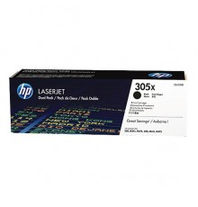 Оригинальный картридж hp CE410XD № 305XD чёрный , двойная упаковка повышенной ёмкости                                                                                                                                                                     