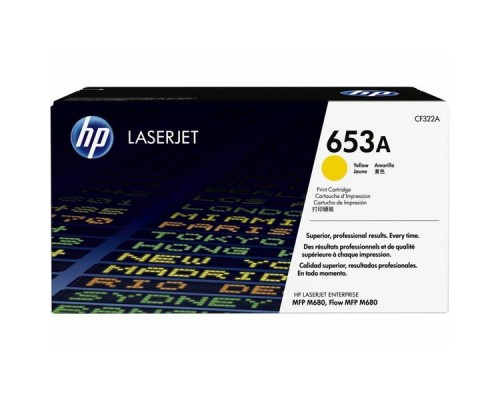 Оригинальный картридж hp CF322A № 653A жёлтый