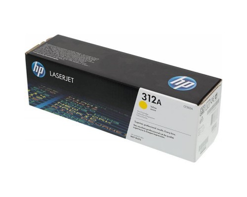 Оригинальный картридж hp CF382A № 312A жёлтый