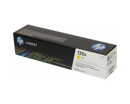 Оригинальный картридж hp CF352A № 130A жёлтый