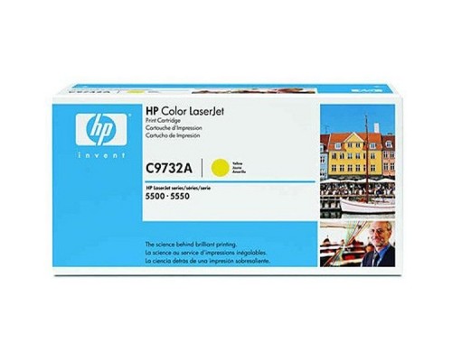 Оригинальный картридж hp C9732A № 645A жёлтый