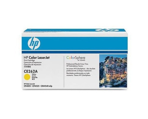 Оригинальный картридж hp CE262A № 648A жёлтый