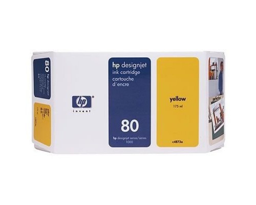 Картридж HP C4873A №80 Yellow для DesignJet 1050/1055 (ориг.)