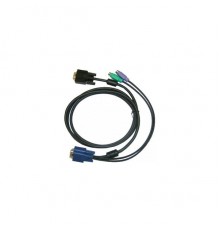 Набор кабелей D-LINK  DKVM-IPCB/10 Кабель для KVM-переключателя DKVM?IP8 длиной 1,8 м с разъемами PS2  ( 10шт в коробке )                                                                                                                                 