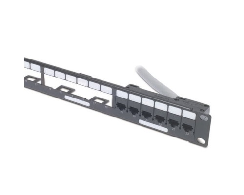 Заглушка APC Data Distribution 1U Panel, Holds 4 each Data Distribution Cables for a Total of 24 Ports