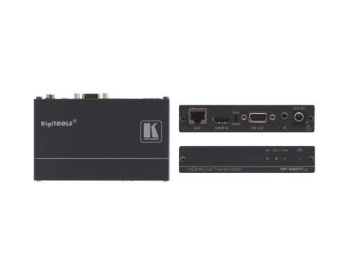 Передатчик Kramer Electronics [TP-580TXR] сигнала HDMI, RS-232 и ИК в кабель витой пары (TP), до 180 м