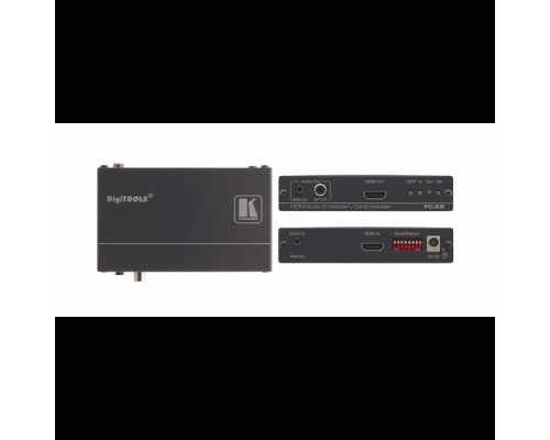 Преобразователь Kramer FC-69 Эмбеддер/де-эмбеддер аудио в/из сигнала HDMI; поддержка 4К60 4:2:0