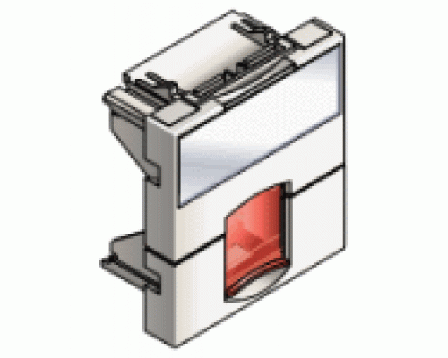 Schneider Electric Actassi Панель лицевая 2 мод. д/1хRJ45 S-ONE, белая, 24 шт.