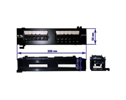 Патчпанель Lanmaster TWT-PP12UTP-H 10