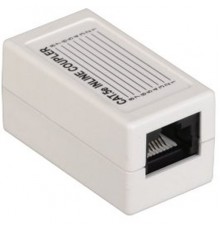 ITK Проходной адаптер кат.5E UTP, тип RJ45-RJ45 (8P8C), белый                                                                                                                                                                                             