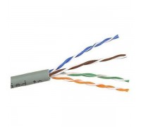 Кабель информационный Lanmaster TWT-5EUTP/100-GY кат.5е U/UTP не экранированный 4X2X24AWG PVC внутренний 100м серый                                                                                                                                       