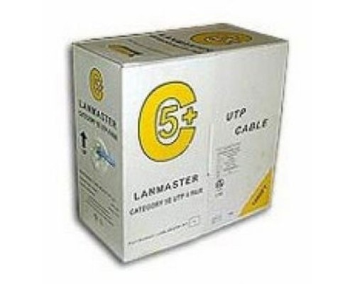 Кабель информационный Lanmaster LAN-5EUTP-GN кат.5е U/UTP не экранированный 4X2X24AWG PVC внутренний 305м зеленый