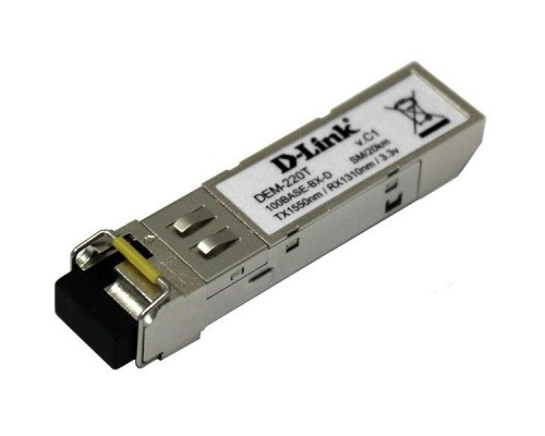 Модуль D-Link DEM-220T SM 100Base-BX-D, LC, 3.3V, TX 1550 nm, RX 1310 nm