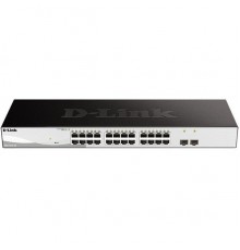 Коммутатор D-Link DGS-1210-26/F1 управляемый 24UTP 1000Mbps  +  2SFP                                                                                                                                                                                      