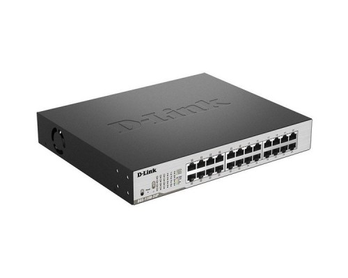 D-Link DGS-1100-24P/B Настраиваемый компактный коммутатор EasySmart с 12 портами 10/100/1000Base-T и 12 портами 10/100/1000 Base-T с поддержкой РоЕ