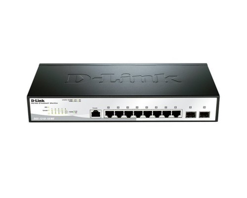 D-Link DGS-1210-10/ME Управляемый коммутатор 2 уровня с 8 портами 10/100/1000Base-T и 2 портами 1000Base-X SFP