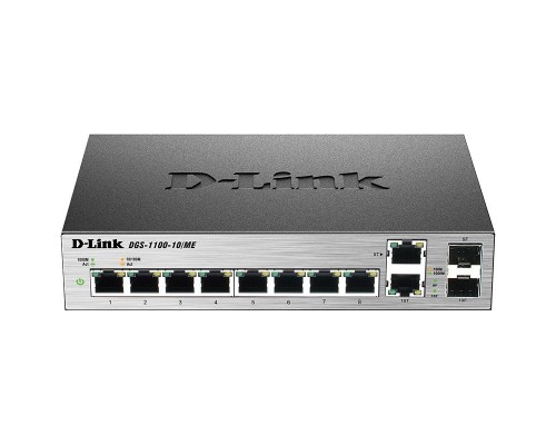 Коммутатор D-Link DGS-1100-10/ME/A1A 8G 2GBIC настраиваемый