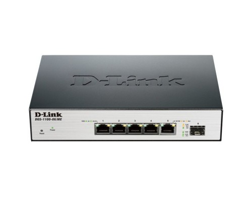 Коммутатор D-Link DGS-1100-06/ME/A1B 5G 1SFP настраиваемый