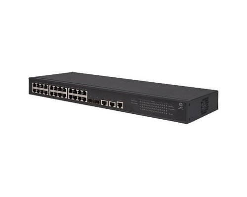 Коммутатор HPE 1950 24G 2SFP+ 2XGT Switch (24x10/100/1000 RJ-45 + 2x1G/10G RJ-45 + 2x1G/10G SFP+, web-managed, 19