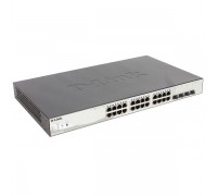 Коммутатор D-Link DGS-1210-28MP/E1A/F1A Настраиваемый коммутатор WebSmart с 24 портами 10/100/1000Base-T и 4 портами 1000Base-X SFP (порты 1 – 24 с по                                                                                                    