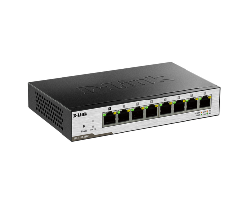 Коммутатор D-Link DGS-1100-08PD/B1A Управляемый коммутатор  (8UTP 1000Mbps)