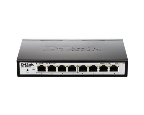 Коммутатор D-LINK DGS-1100-10MPP/B1A управляемый 8 портов 10/100/1000Mbps 2xSFP