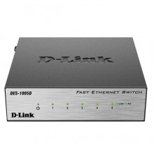 D-Link DES-1005D Неуправляемый коммутатор с 5 портами 10/100 Мбит/с                                                                                                                                                                                       