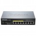 D-Link DGS-1008P Неуправляемый коммутатор с 8 * 10/100/1000Base-T (4*PoE 802.3af/802.3at (30 Вт), PoE-бюджет 68 Вт)