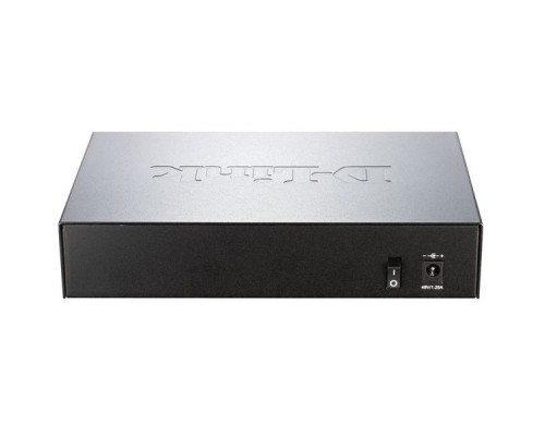 D-Link DGS-1008P Неуправляемый коммутатор с 8 * 10/100/1000Base-T (4*PoE 802.3af/802.3at (30 Вт), PoE-бюджет 68 Вт)